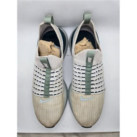 Nike React Phantom Run Flyknit 2 Shoes Womens 11.5 Platinum Tint Running Sneaker - Picture 3 of 8